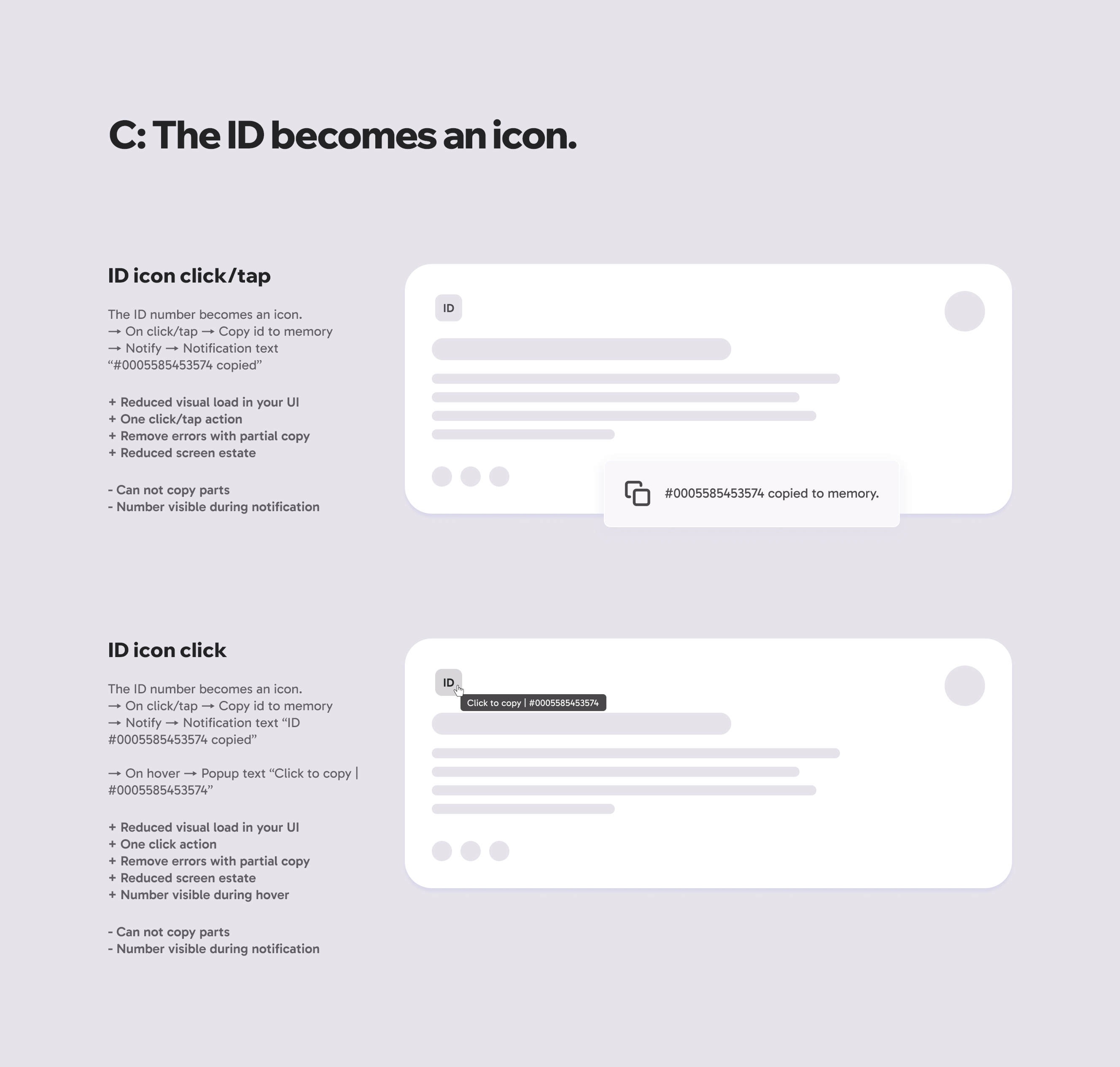 C: The ID Becomes an Icon. 