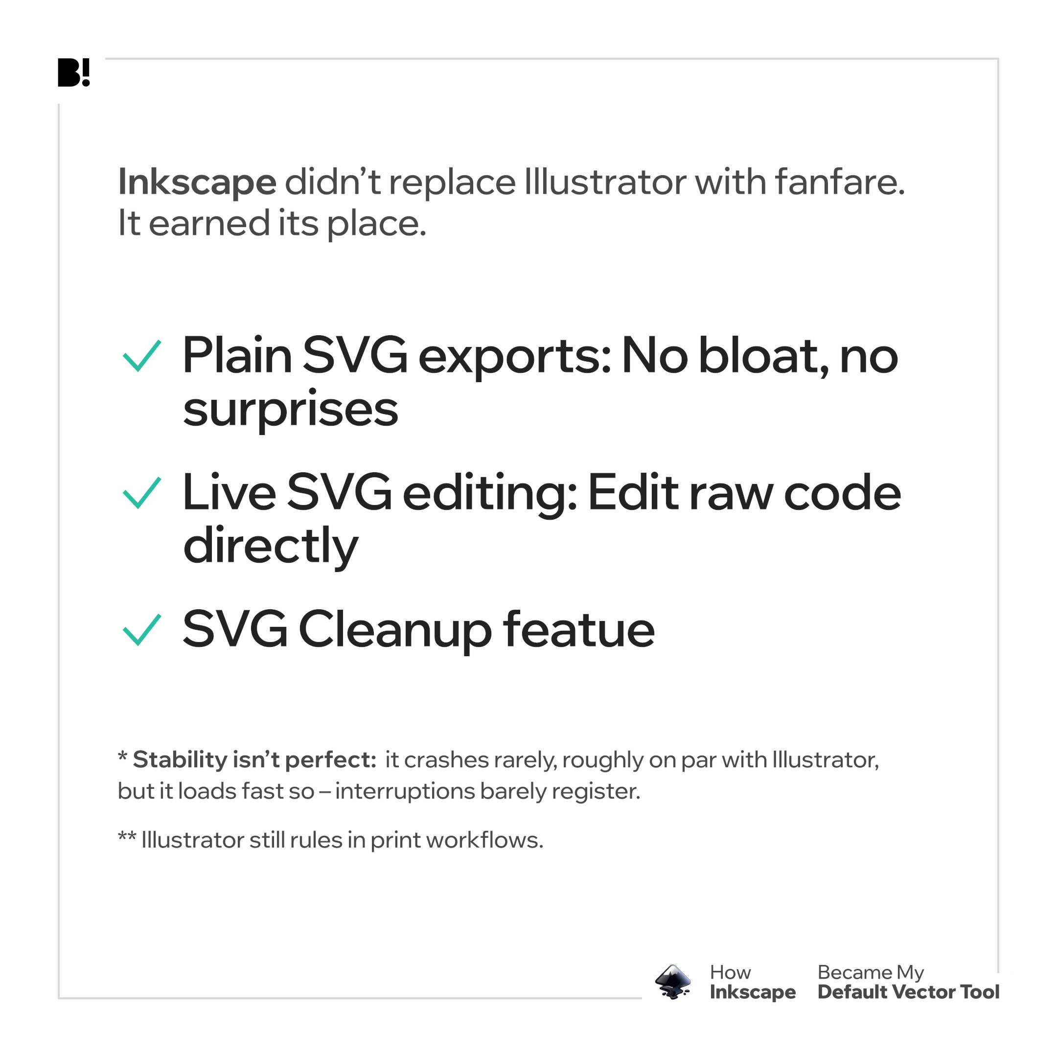 Inkscape Advantages